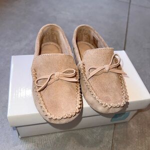Elephantito Toddler Boy Beige Suede Loafers